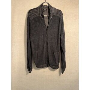 Rock Republic Jacket Mens XXL Gray Full Zip Sweater pockets